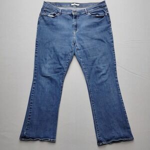 Levi Strauss Classic Bootcut Jeans Blue Denim 18S 18 Short 34